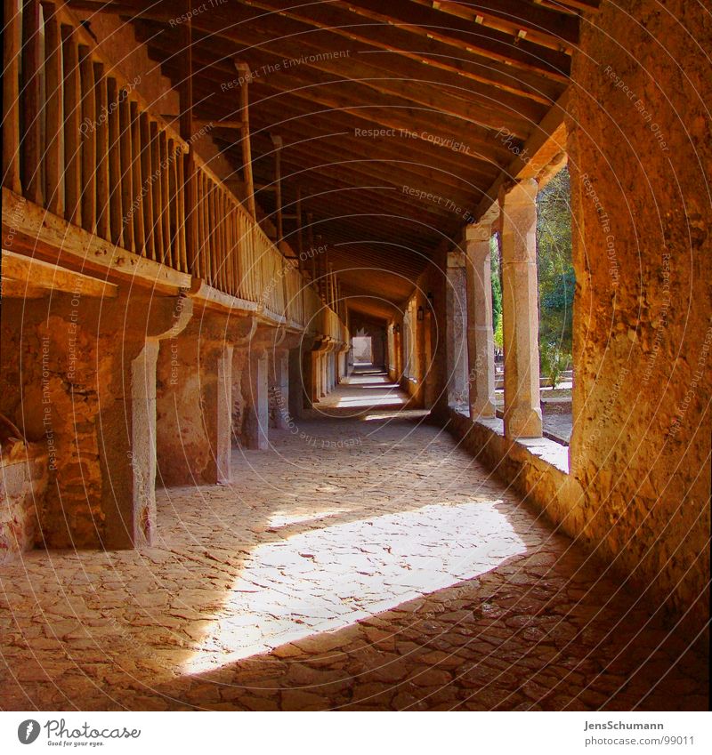 Der Gang ins... Sonne Denkmal Nonne Mallorca Spanien Glaube Religion & Glaube Lichtstimmung Götter Gotteshäuser DeLluc Kloster Wegweiser Sierra de Tramuntana