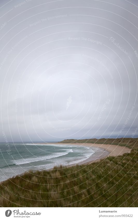 Umarmung Ferien & Urlaub & Reisen Ferne Meer Wellen Landschaft Himmel Wolken Horizont schlechtes Wetter Strand Atlantik kalt schön wild weich Stimmung Sehnsucht