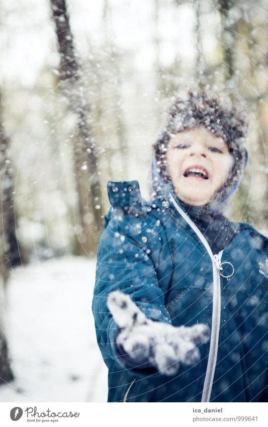 Schneespaß II Spielen Ausflug Freiheit Winter Winterurlaub Mensch maskulin Kind Kleinkind Familie & Verwandtschaft Kindheit 3-8 Jahre Schönes Wetter Schneefall