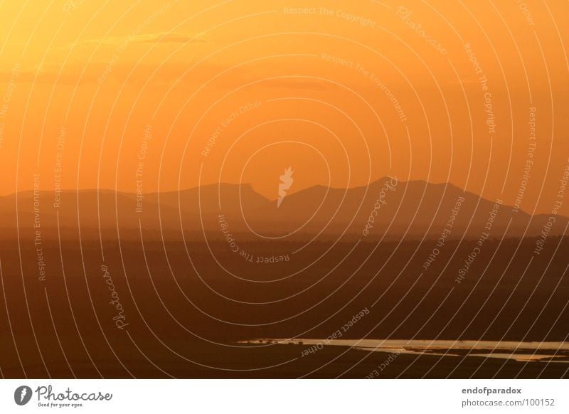 at the end of... Australia Outback Summer Sunset Sky Peace Vacation & Travel Nature Twilight Clouds Wanderlust Physics Horizon Far-off places landscape mountain