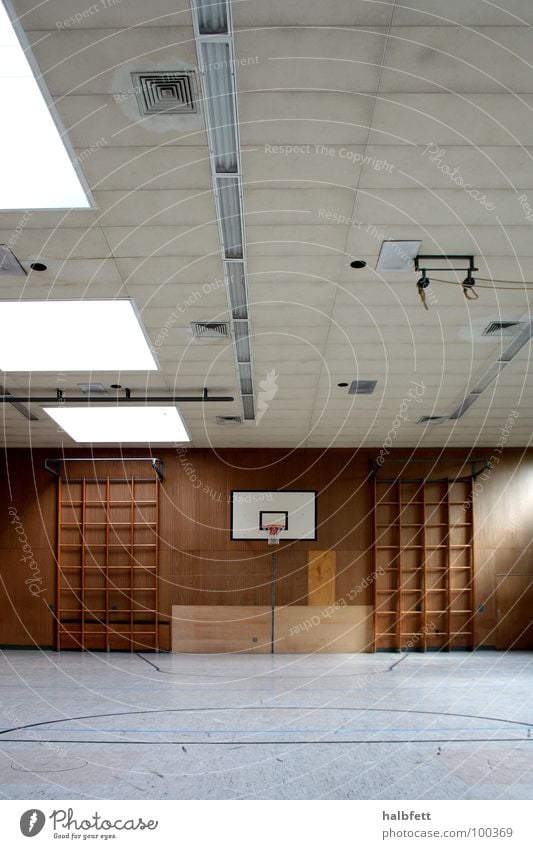 Gymnasium 2 School sport Climbing wall Light Fear Panic Sports Playing Education symmetry Room Basketball