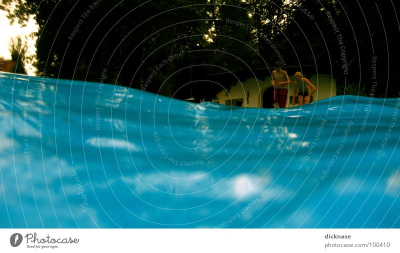 Have fun... Swimming pool Summer Afternoon Waves Bath house Swimming & Bathing Jump Relaxation Break Refrigeration Cooling Reflection Refreshment Wavy line