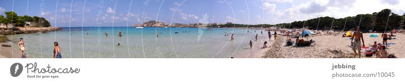 Cala Agulla - Mallorca Majorca Spain Lake Ocean Beach Panorama (View) Summer Vacation & Travel Europe Bay Swimming & Bathing Mediterranean sea Water be afloat