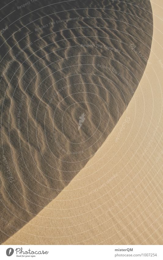 Sand swing. Environment Nature Landscape Esthetic Contentment Beach dune Symmetry Pattern Desert Sahara Colour photo Subdued colour Exterior shot Close-up