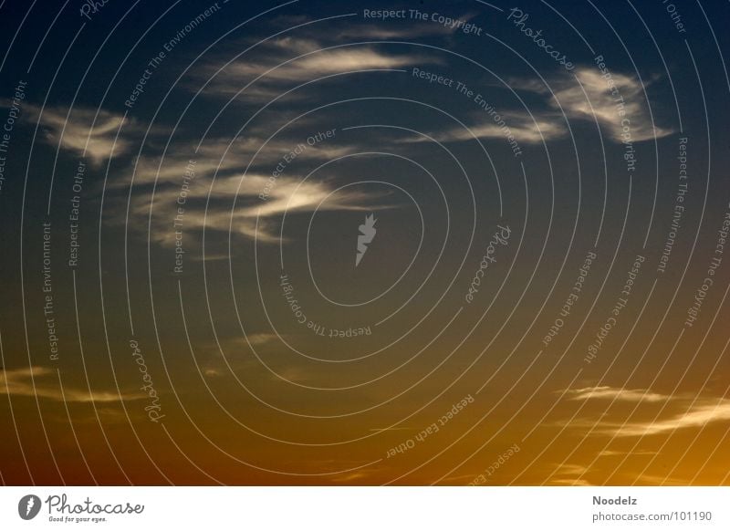 sunny evening Sunset Clouds Yellow Air Summer Twilight Weather Sky Nature Blue Evening