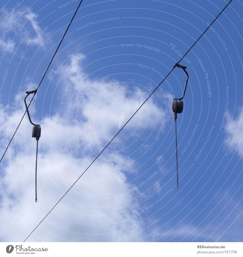 LIFT without armchair :-) Cable car Clouds Speed Summer's day Playing Funsport Elevator Summer toboggan run Sky Blue up and down fantastic view Trip