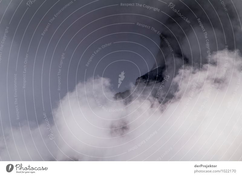 Mountain in a sea of clouds Vacation & Travel Tourism Adventure Far-off places Freedom Summer vacation Environment Nature Landscape Plant Elements Storm clouds