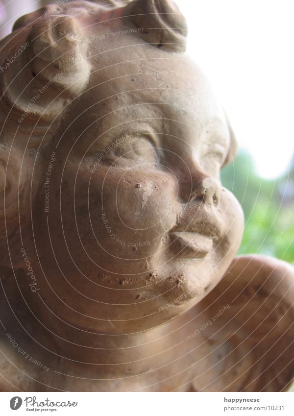 angel Angel Face Looking at the window Macro (Extreme close-up) Gypsum Mouth Eyes