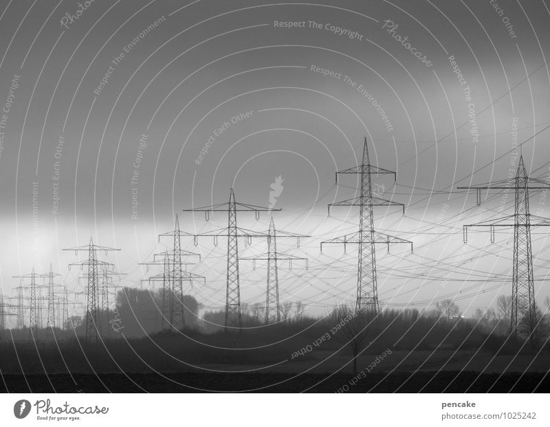 wiring harnesses Technology Energy industry Energy crisis Environment Elements Clouds Storm clouds Climate change Bad weather Fog Sign Fear of the future