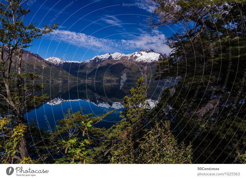 crystal clear lake in Patagonia Fishing (Angle) Tourism Trip Adventure Freedom Camping Summer Sun Mountain Nature Landscape Sky Spring Autumn Beautiful weather