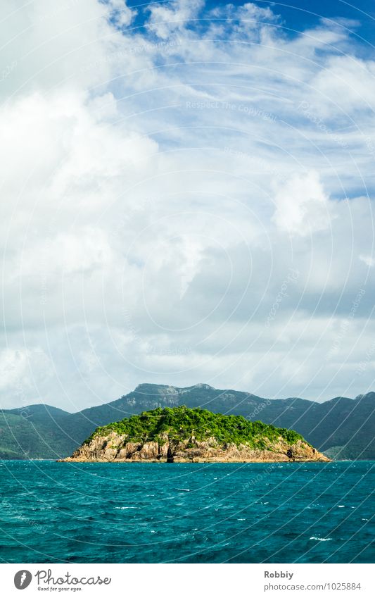 l'île Nature Landscape Water Sky Summer Ocean Pacific Ocean Island Whitsunday Islands Australia + Oceania Natural Adventure Loneliness Relaxation