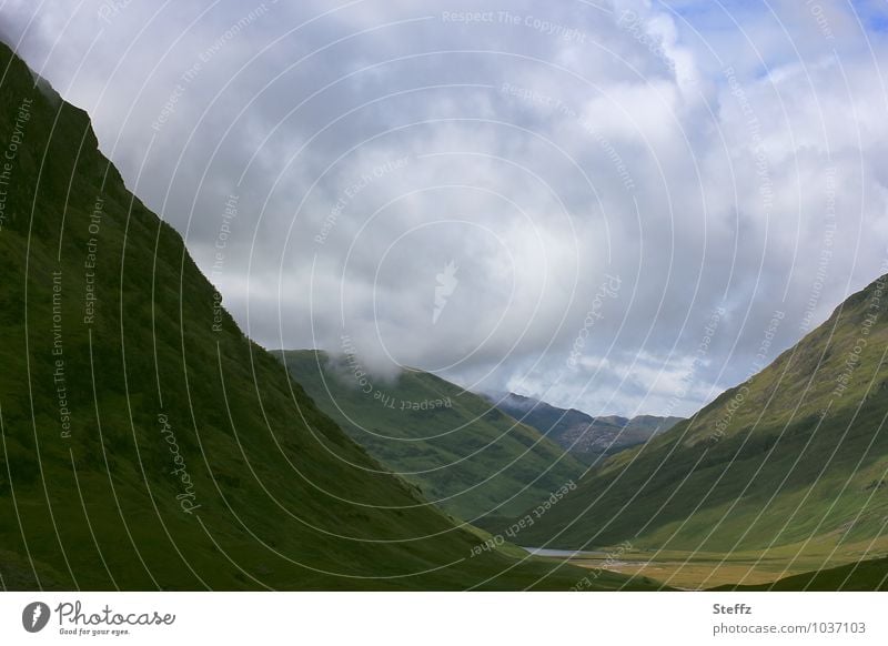 the mysterious Scottish valley Nordic nature Summer in Scotland Scottish summer Loneliness Hill eerie silence cryptic Mystic silent tranquillity North