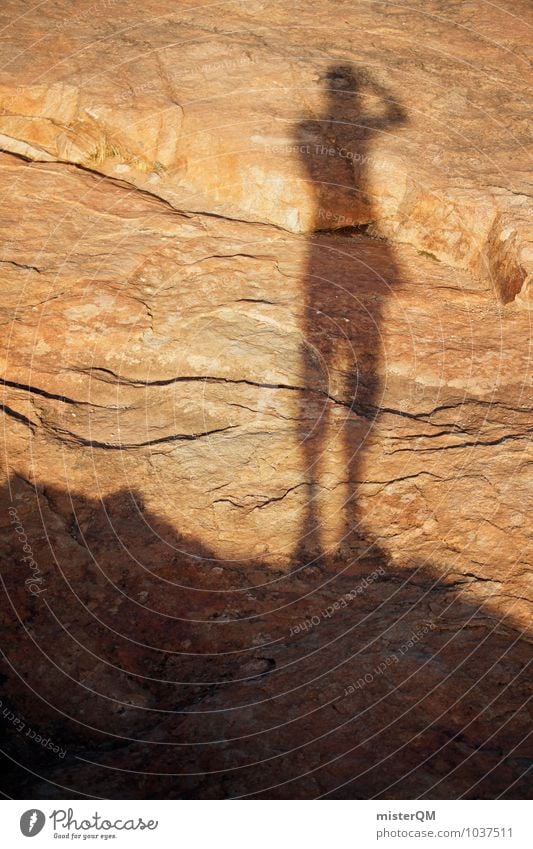 Sun image. Human being 1 Environment Adventure Esthetic Travel photography Shadow Take a photo Stony Stone Rock Photographer Colour photo Subdued colour