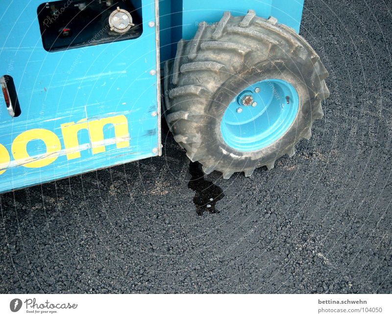 Excavating x Licking Excavator Lose Elapse Tracks Industry Blue scarred Street Water