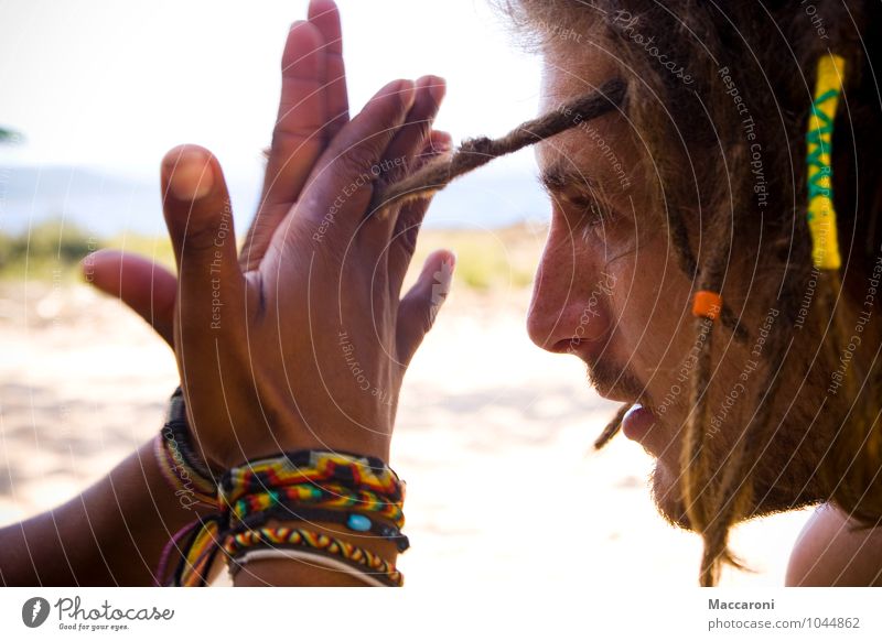 dreadhead Hair and hairstyles Masculine Young man Youth (Young adults) Head Face 1 Human being 18 - 30 years Adults Environment Nature Landscape Coast Beach