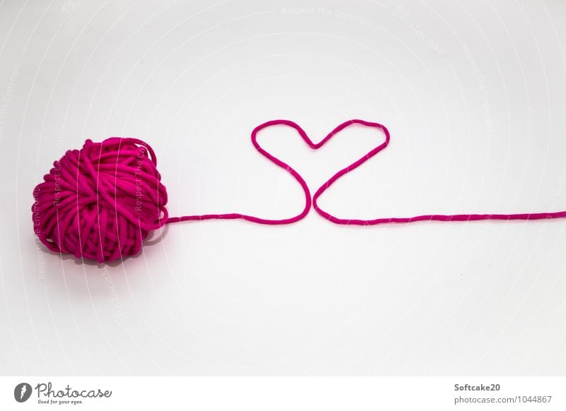 love Wool Heart Heart-shaped Valentine's Day With love Moody Love Infatuation Romance Colour photo Copy Space top Copy Space bottom