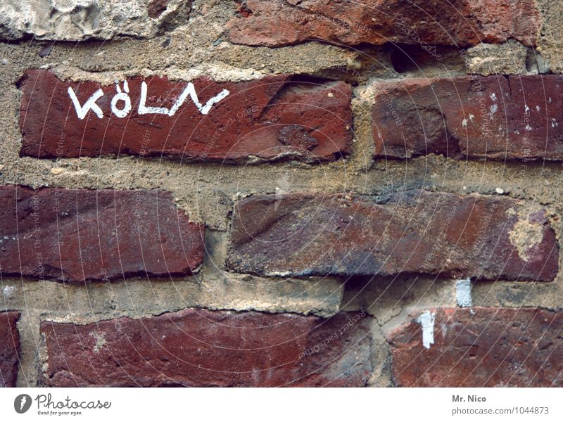 Hüttengaudi | City hut Town Wall (barrier) Wall (building) Red Old town House (Residential Structure) Manmade structures Stone Characters Cologne City wall Seam