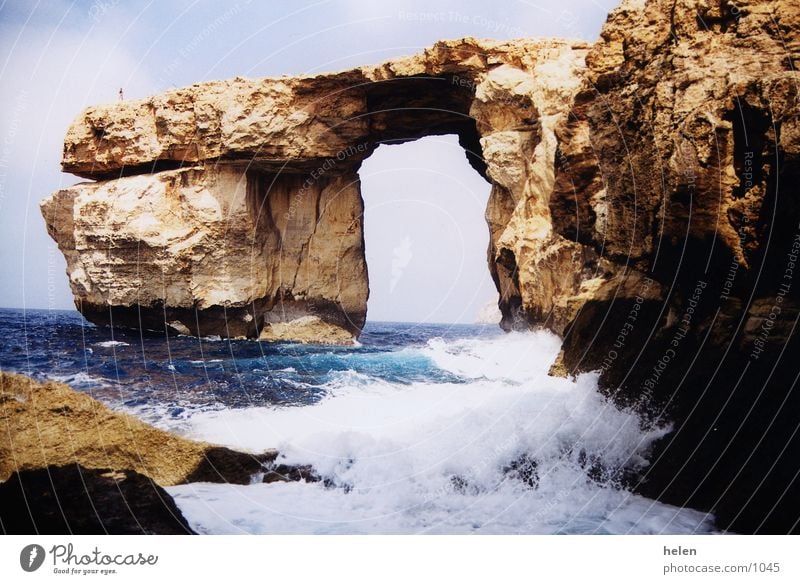 remembrance Gozo Cliff window azure