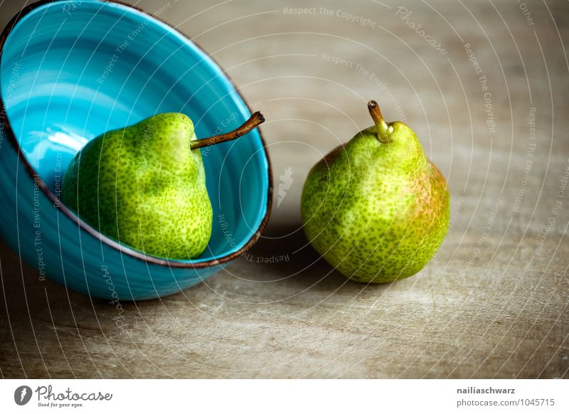 pears Food Fruit Pear Organic produce Vegetarian diet Diet Crockery Bowl Fragrance Communicate Simple Together Beautiful Natural Juicy Sweet Blue Yellow