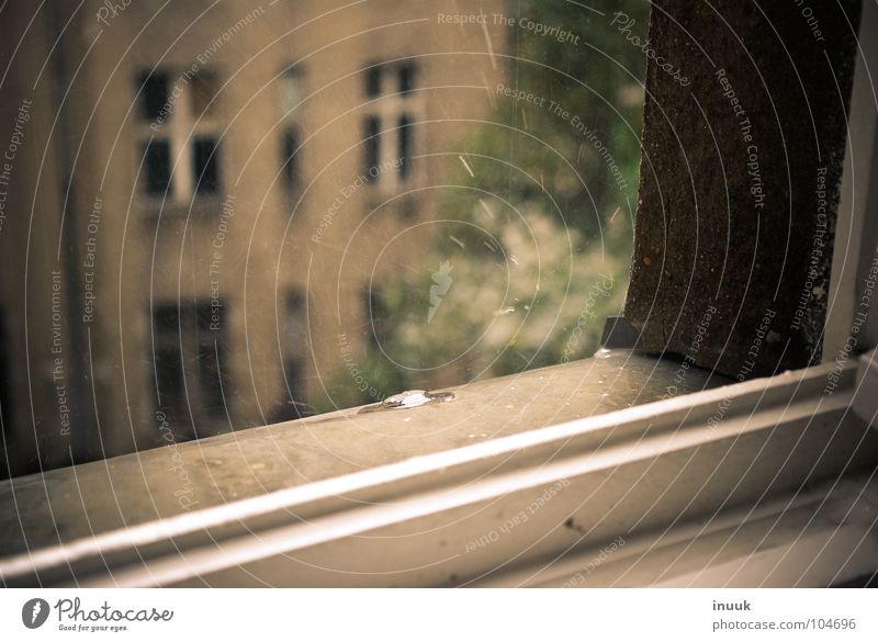 3 1/4 window Window Window board Backyard Decline Beautiful Bench Rain Drops of water Farm Fantastic