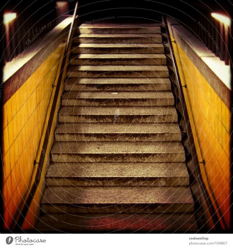 going underground London Underground Station Night Entrance Way out In transit Vacation & Travel Open Means of transport Detail Public service Stairs steps