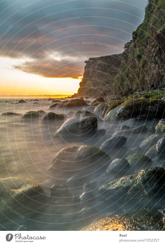 Sea in the evening II Vacation & Travel Tourism Trip Far-off places Summer vacation Nature Landscape Elements Earth Water Sky Clouds Sunrise Sunset