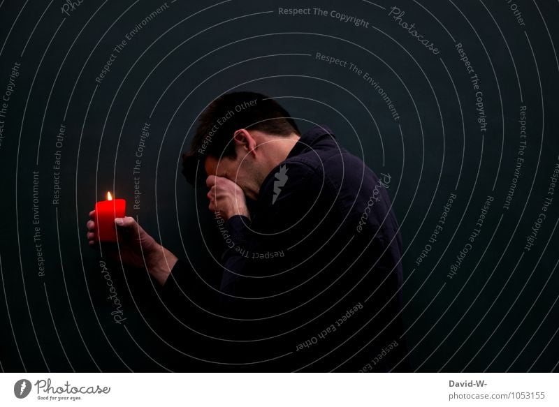 sorrow Illness Calm Funeral service Hospital Human being Masculine 1 Sadness End Death Look of death Harbinger of death Grief Remember Candle Candlelight