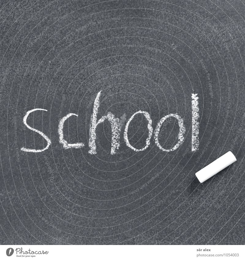 holidays Education Science & Research School Study Blackboard Schoolchild Student Teacher Career Success Sign Characters Chalk Black & white photo Interior shot