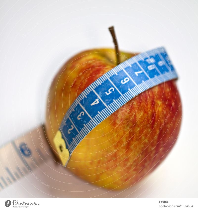 Lent Food Fruit Nutrition Organic produce Vegetarian diet Diet Fasting Healthy Healthy Eating Fitness Overweight Metal Plastic Apple Tape measure Fresh