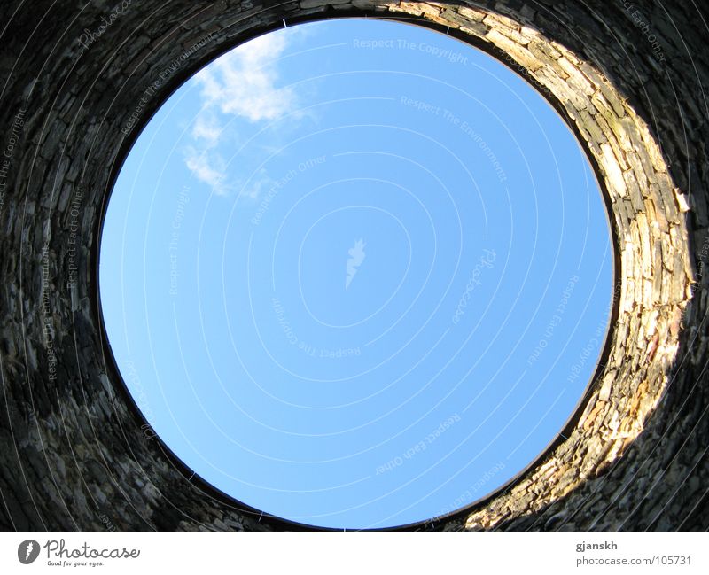 Air hole Clouds Cemetery Edinburgh Scotland Light Sky Tower Old Calton Cemetery Shadow Stone