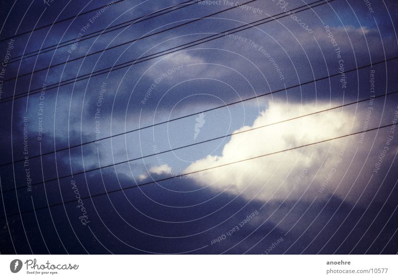 high voltage Electricity Clouds Line Sky Industrial Photography Electricity generating station