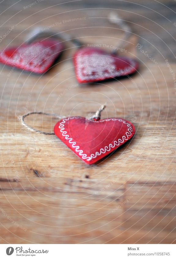 heart Valentine's Day Jewellery Decoration Kitsch Odds and ends Wood Metal Ornament Heart Emotions Moody Love Infatuation Heart-shaped