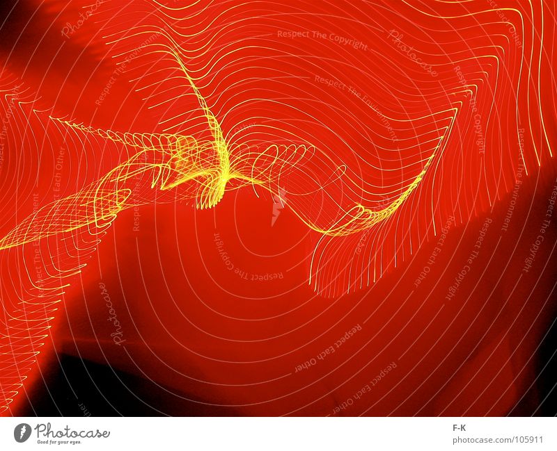 infra-red Waves Warmth Line Movement Long Yellow Red Black Time Fairy lights Spiral Rotation Swing Radiation Infrared Beam of light light waves Abstract Pattern