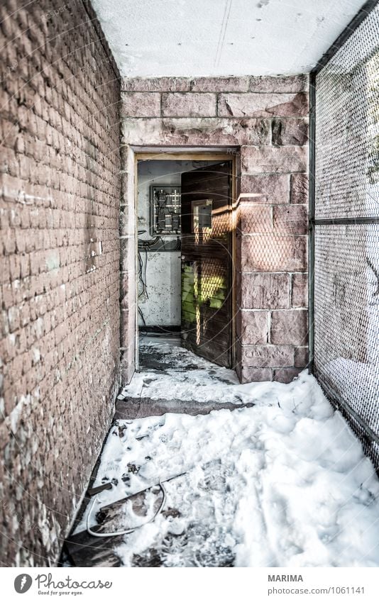 winter hike in the northern Black Forest on a sunny day Calm Winter House (Residential Structure) Environment Architecture Wall (barrier) Wall (building) Stone