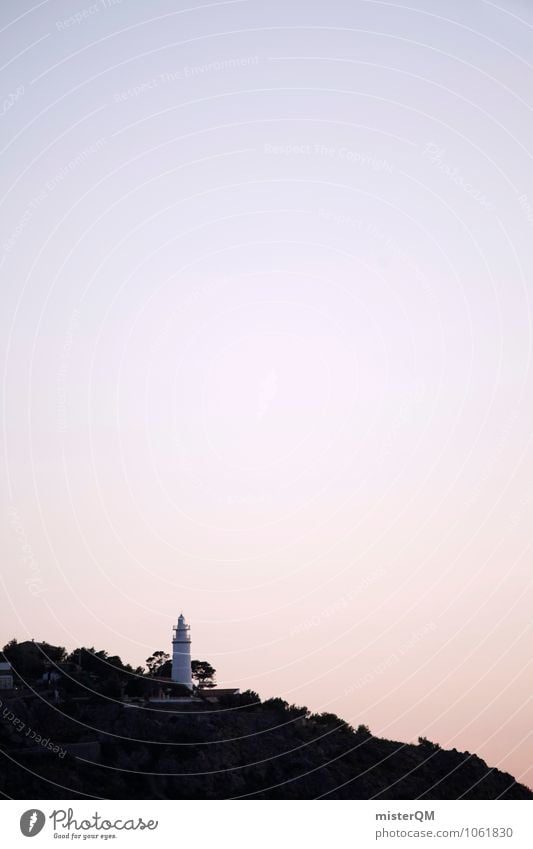 High beam. Art Esthetic Tower Lighthouse Lighthouse operator Majorca Dreamily Vacation photo Colour photo Subdued colour Exterior shot Detail Experimental