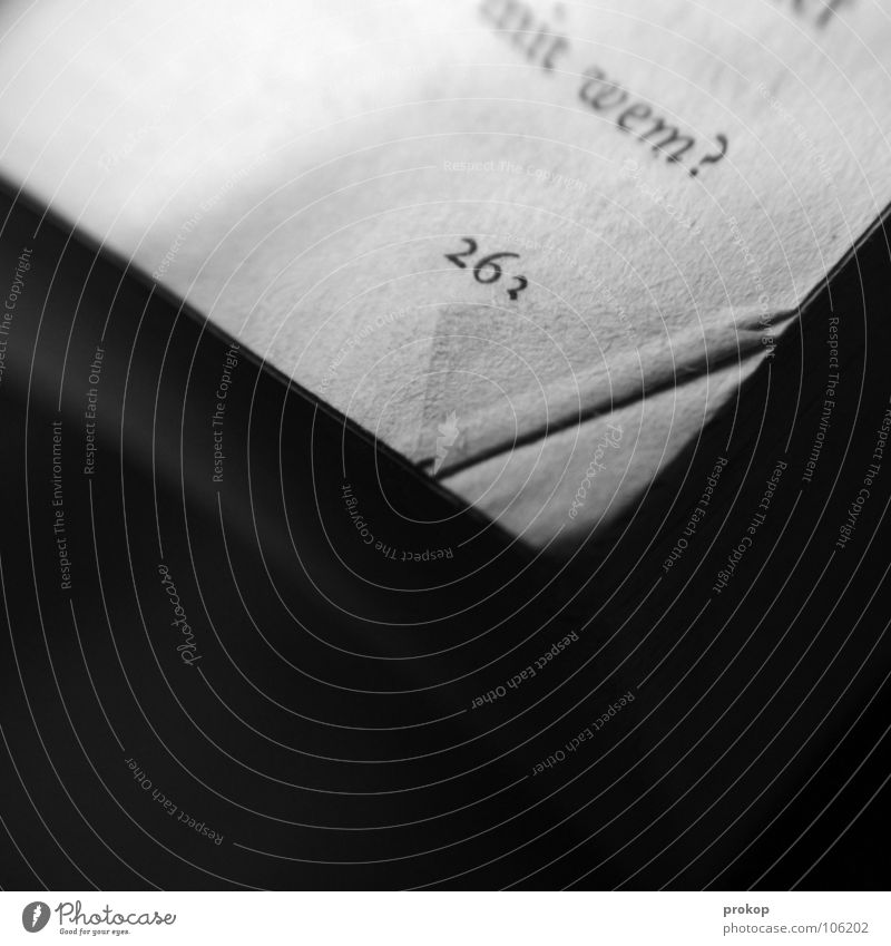 Alone. Book Reading Literature Page number Word Dog-ear Question mark Ask Digits and numbers Old Novel Box office hit Contentment Side Characters Write