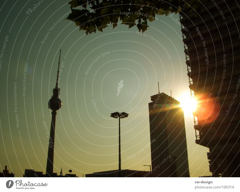 ID: 106314 Black Dark Progress Lantern Clouds Sightseeing Television City hall Art Interesting Landmark Symbols and metaphors Famousness Warped Alexanderplatz