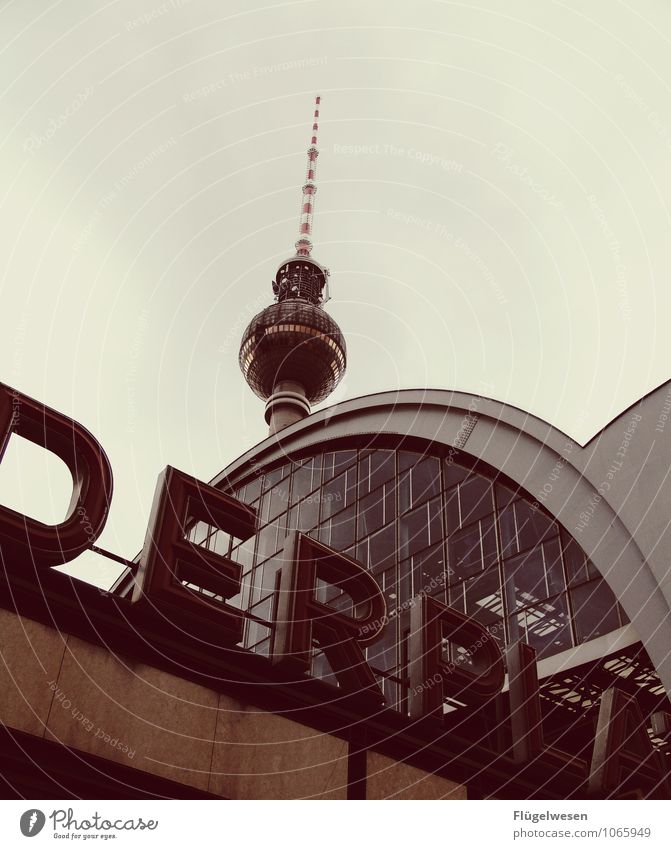 DERPLA Berlin Berlin TV Tower Television tower Alexanderplatz Capital city East City Skyline Tourist Attraction