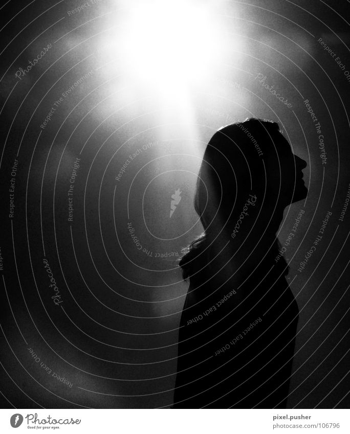 SunWoman Back-light Black White Black & white photo