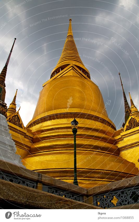 bangkok in temple thailand abstract cross Vacation & Travel Tourism Art Architecture Sky Rain Village Capital city Palace Tower Wall (barrier) Wall (building)