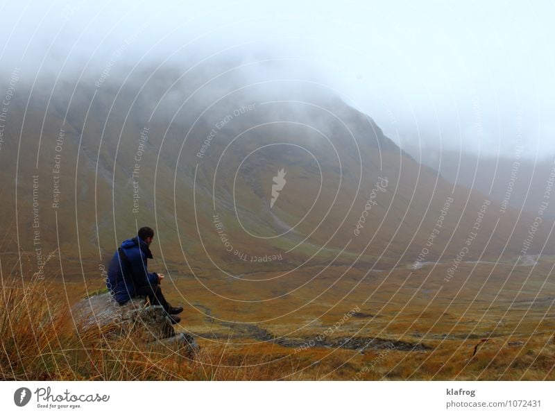 Lost in the Highlands Vacation & Travel Island Mountain Hiking Scotland Landscape Plant Clouds Bad weather Storm Fog Rain Thunder and lightning Moss Rock