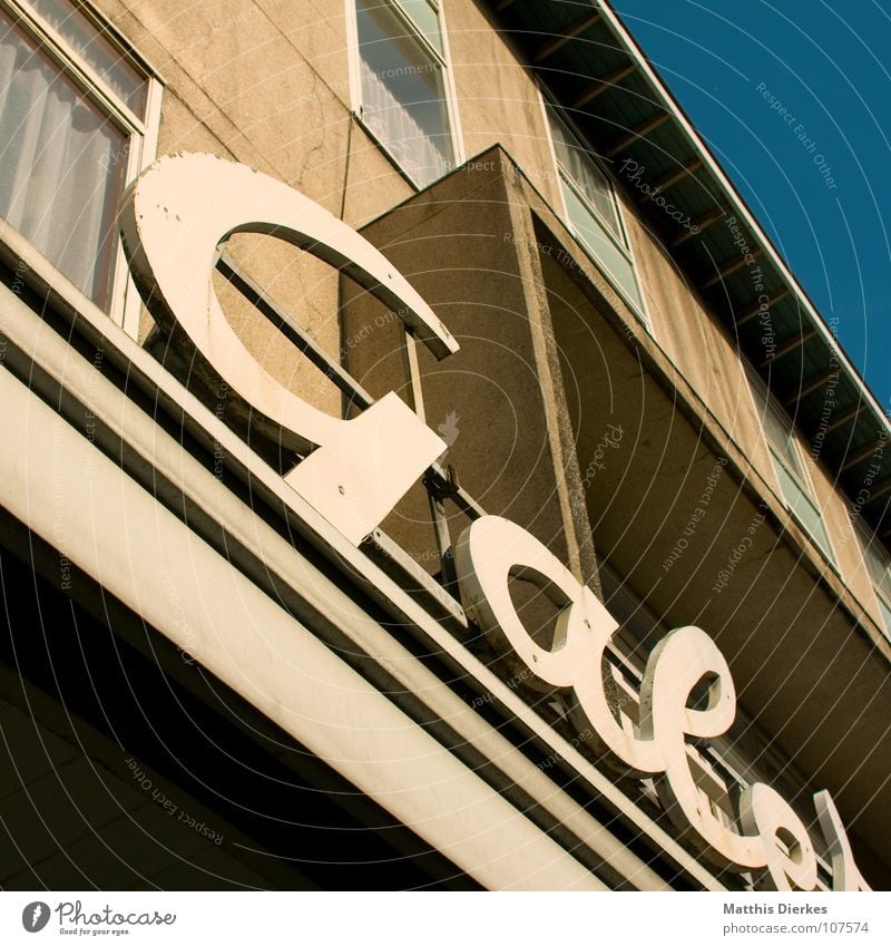 advertising Letters (alphabet) Capital letter Store premises Retail sector Trade Wholesale trade Pedestrian precinct Belgium France Shabby Paris Old-school