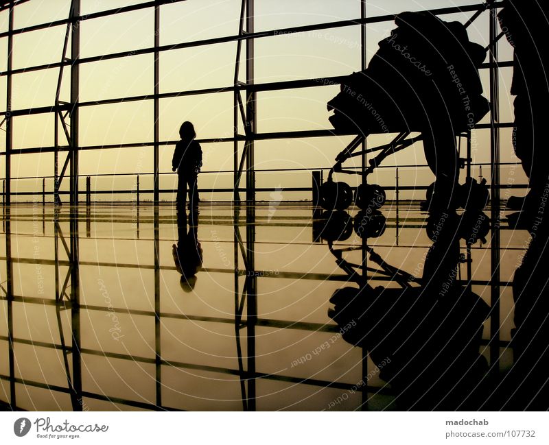 5 THREE Silhouette Human being Man Woman Life Reflection Wall (building) Offspring Family planning Legacy Bequest Generation Sky Longing Wanderlust Moody