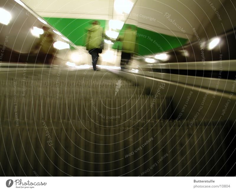 drive up Escalator Underground Transport Train station Upward