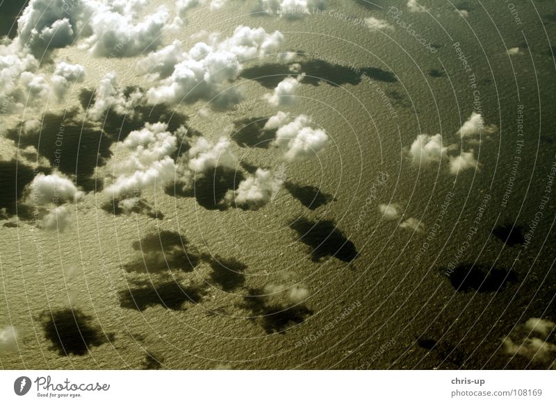 Above the clouds 1 Clouds Vantage point Climate change Sun Air Horizon Panorama (View) Airplane White Ocean Waves Ozone Environmental pollution Condensation