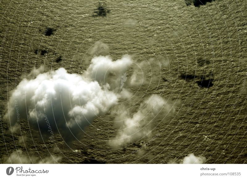 Above the clouds 2 Clouds Vantage point Climate change Sun Air Horizon Panorama (View) Airplane White Ocean Waves Ozone Environmental pollution Condensation