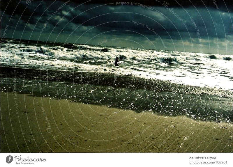 Night Ocean North Carolina Summer ocean clouds night dark water swimming reflection