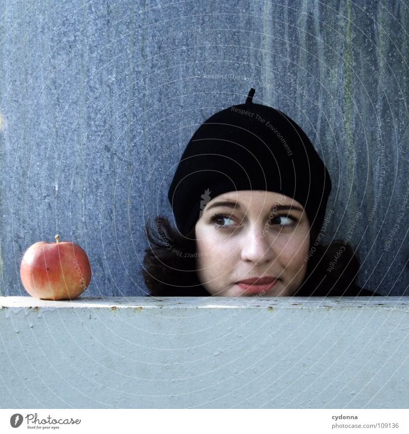 All about Eve X Autumn Seasons Woman Industrial site Beautiful Portrait photograph Discover Nutrition Symbols and metaphors Attempt Mysterious Beret Cap Black