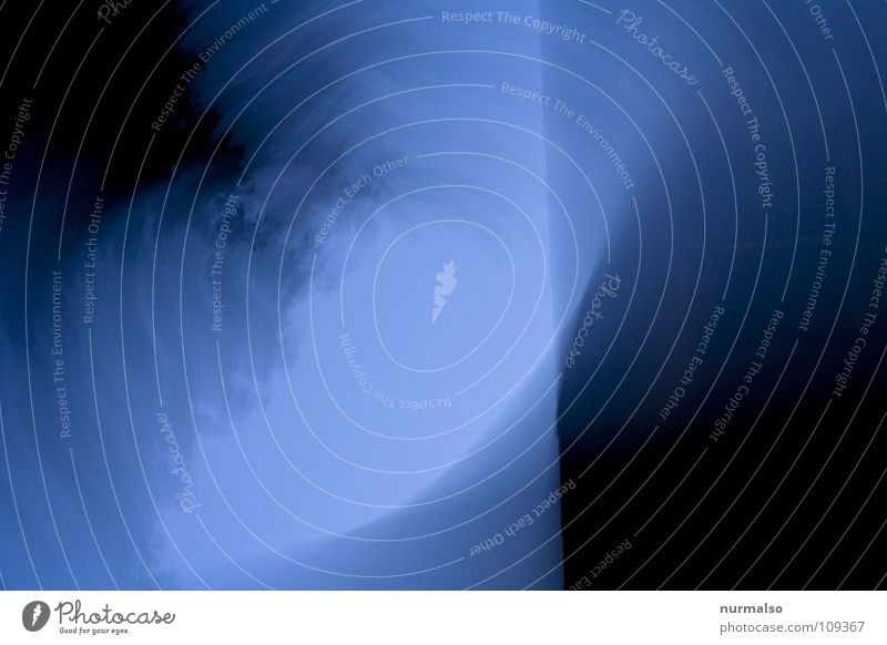 Blue movement Gray Black Rotate Tumble down Lie (Untruth) Tree Round Abstract Modern Movement Dizzy Line Above Sky