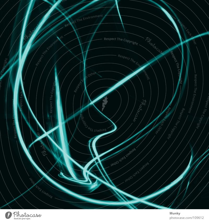 Rollercoaster II (Face) Dark Light Tracer path Green Turquoise Red Black Luminosity Rear light Lamp Circle Coincidence Accidental Roller coaster Lust Foreground